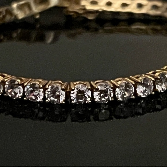 14k gold fill Tennis Bracelet with VVS CZs - Picture 9 of 10